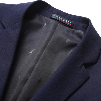 Men's Solid Color Blazer Jacket for Business and Weddings