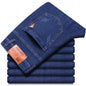 Men's Slim Black Denim Jeans with Slight Stretch