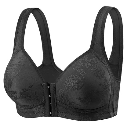 Women's Wire-Free Front Closure Full Coverage Bra