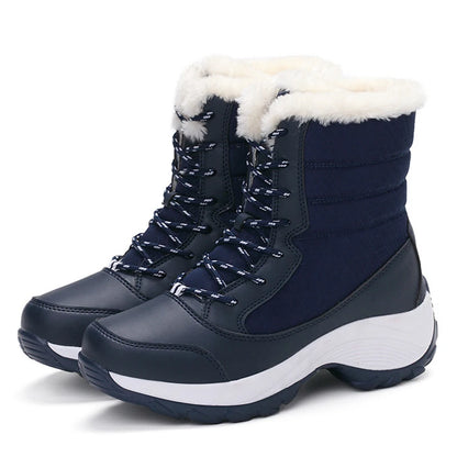 Women’s Waterproof Ankle Snow Boots with Fur Lining
