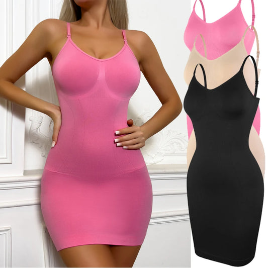 Women’s Slim Fit Tummy Control Shaper Dress S-3XL