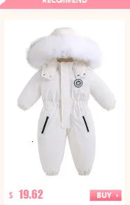 Children's Hooded Parka Down Jacket with Dinosaur Design