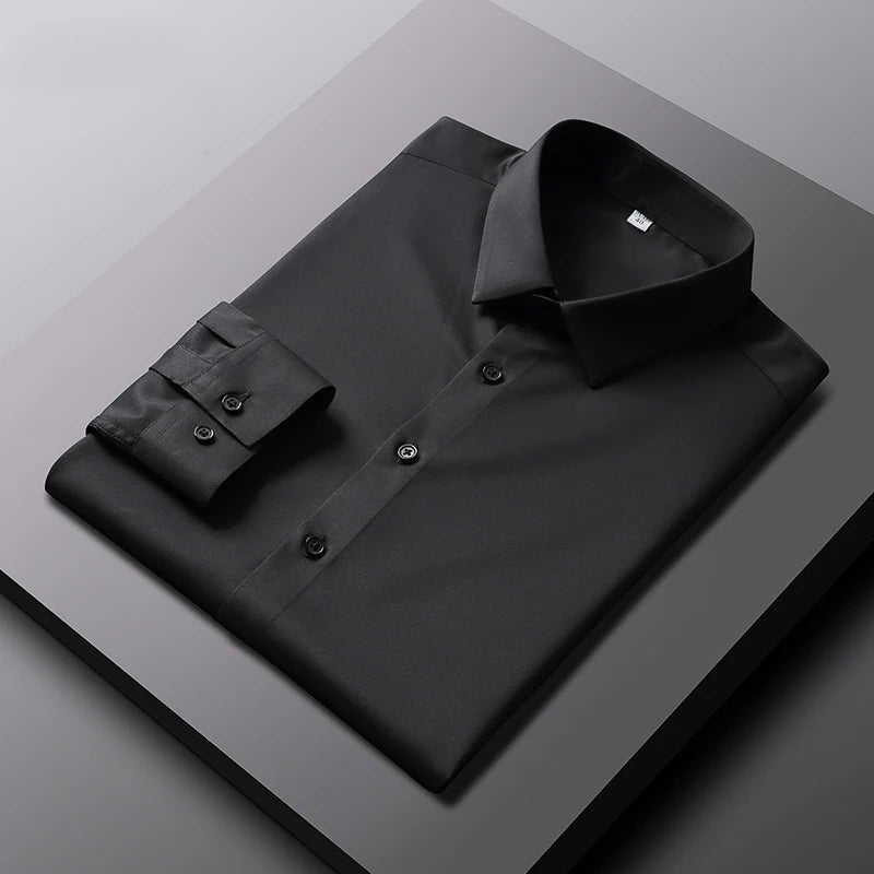 Men's Long Sleeved Solid Color Casual Shirt