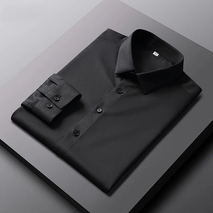 Men's Long Sleeved Solid Color Casual Shirt