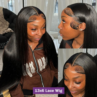 Bone Straight 13x6 HD Lace Frontal Wig 200% Density