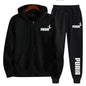 Men's Printed Hooded Sweatshirt and Pants Set