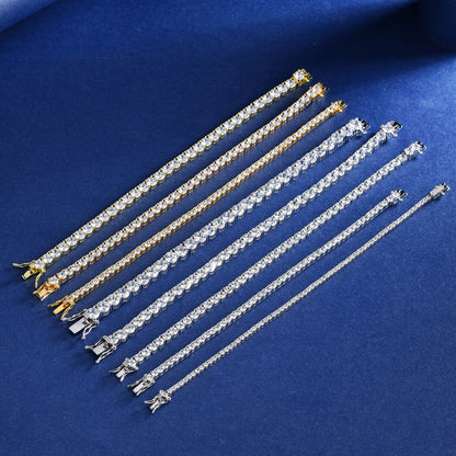 Moissanite Tennis Bracelet in S925 Sterling Silver