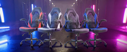 JHK Adjustable PU Leather Gaming Desk Chair