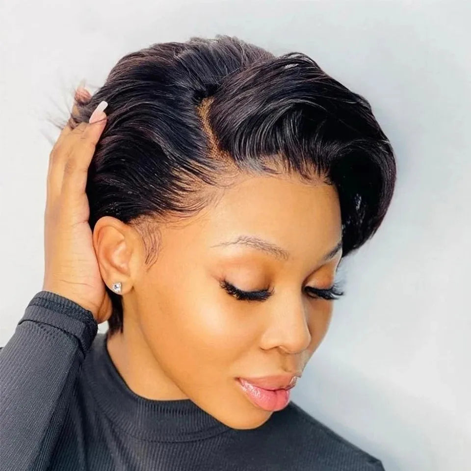 Short Pixie Cut Lace Front Wig for Black Women
