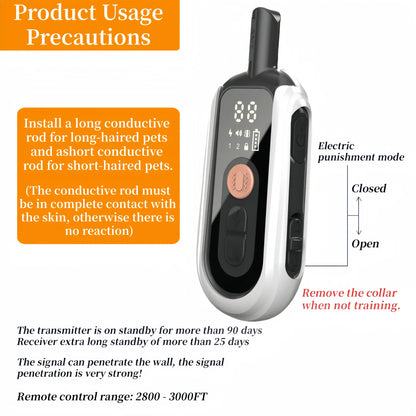 Rechargeable Dog Training Collar with Remote