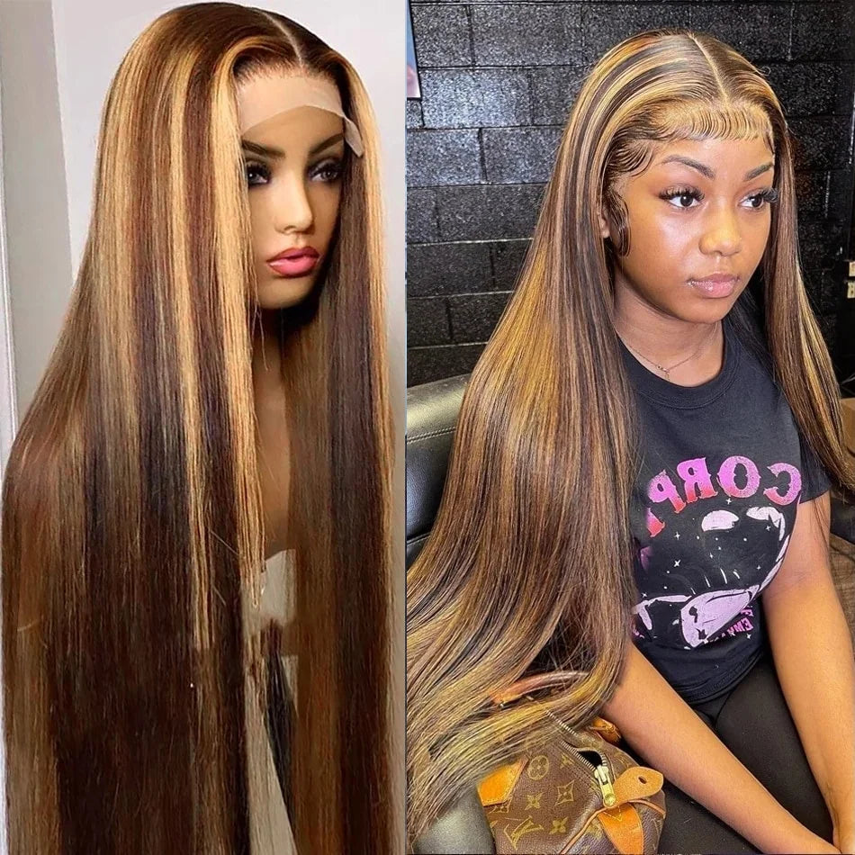Blonde Ombre Brazilian Human Hair Lace Front Wig