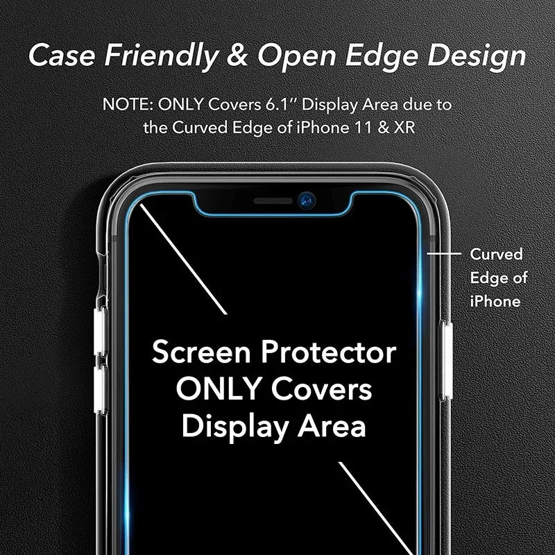 3Pcs Tempered Glass Screen Protector for iPhone