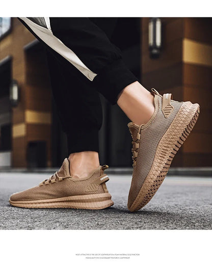 Men's Breathable Non-Slip Sports Sneakers for Outdoor Use