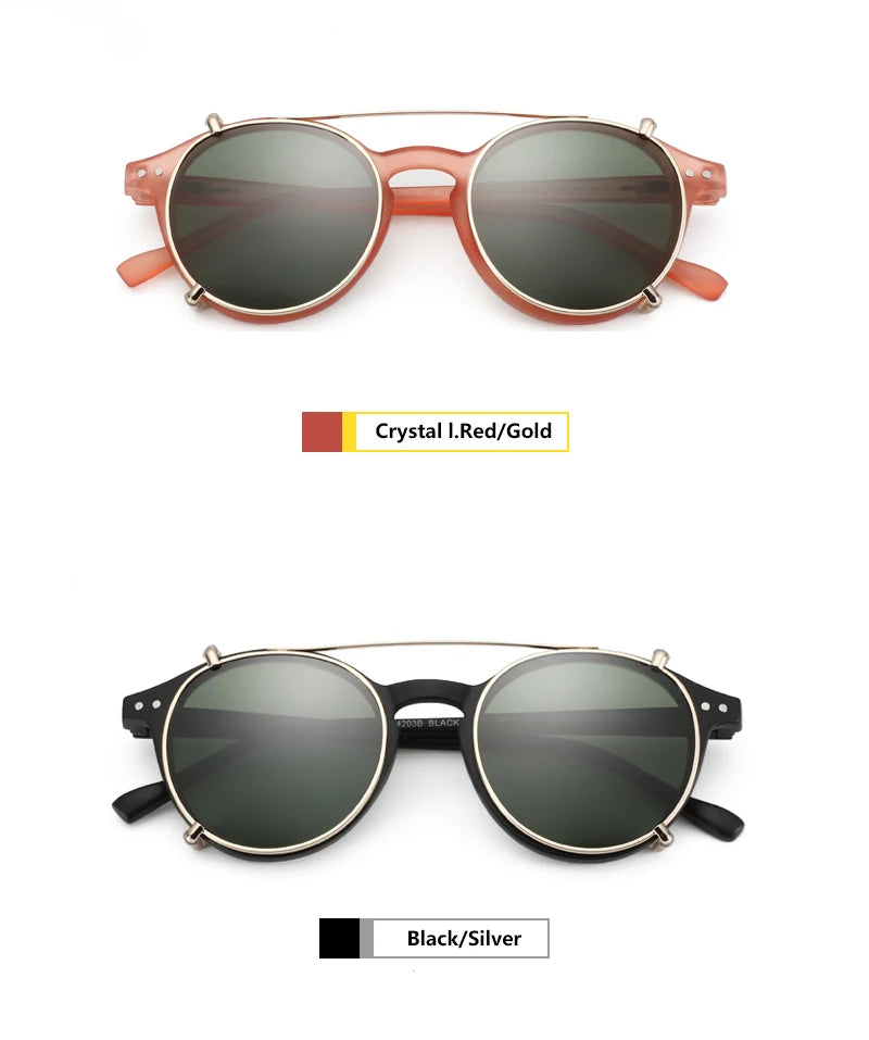 ZENOTTIC Clip-On Polarized Sunglasses for Women