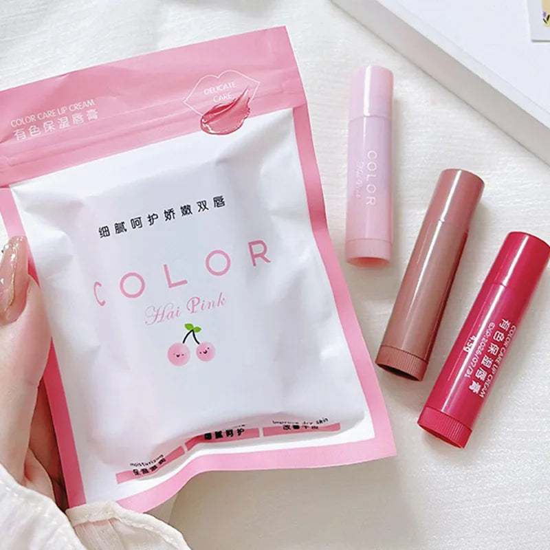 HAIPINK Tinted Lip Balm Set – 3 Pieces