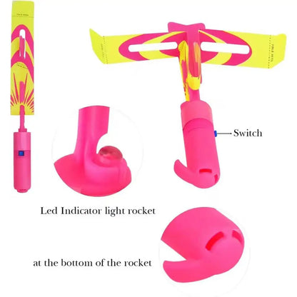 LED Slingshot Flying Copters Light-Up Toys for Kids