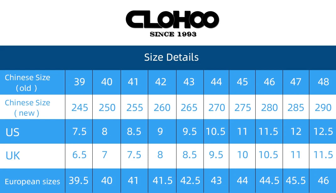 CLOHOO Men's Leather Casual Loafers for Office