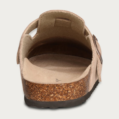 Shevalues Suede Clogs for Women Summer Mules with Arch Support
