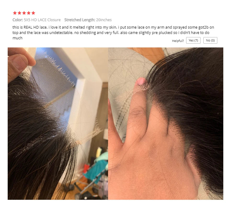 Queen Hair HD Lace Closure Frontal Virgin Human Hair