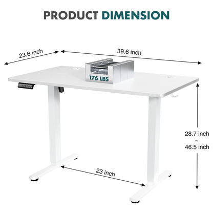 JHK Electric Adjustable Height Standing Desk for Office