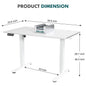 JHK Electric Adjustable Height Standing Desk for Office