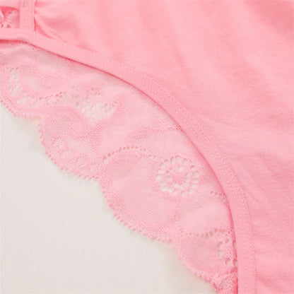 3PC Set Women's Floral Lace Low Rise Briefs