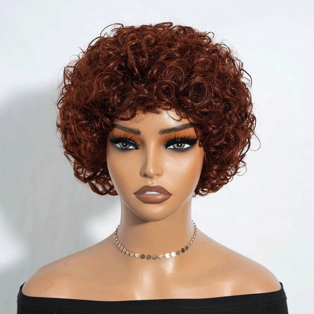 Brazilian Afro Puff Pixie Bob Wig 99J Natural Brown