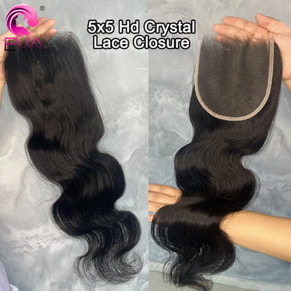 Eva 5x5 HD Lace Closure Straight Human Hair Closure