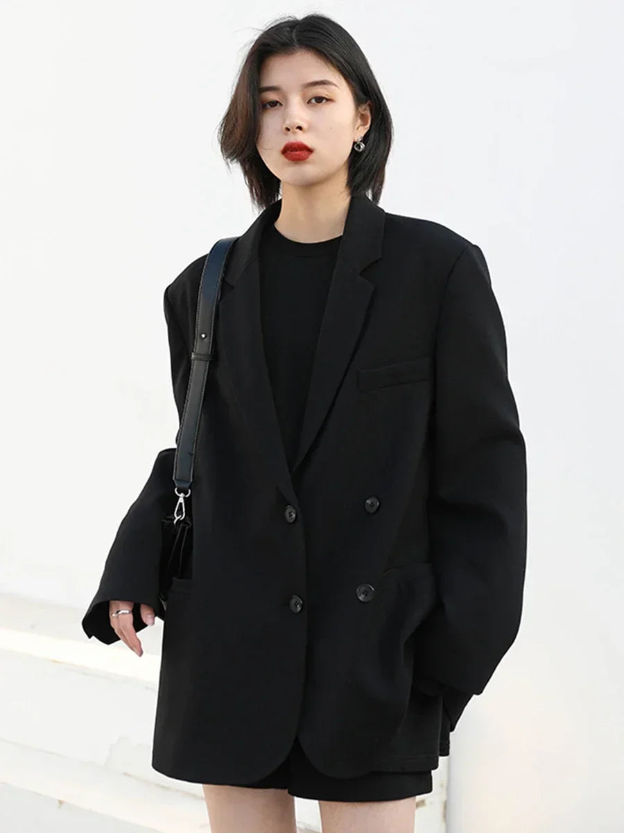 CHIC VEN Women's Solid Blazer Long Sleeve Office Wear