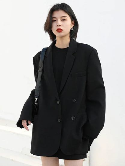 CHIC VEN Women's Solid Blazer Long Sleeve Office Wear