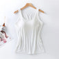 Women's Slim Fit Tank Top with Built-In Bra
