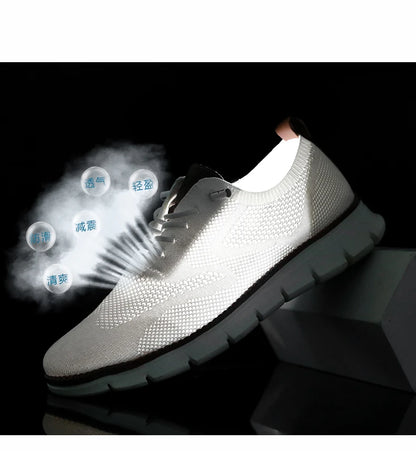 Men's Large Casual Fly-Weave Mesh Sports Shoes