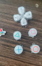 Customized PS5 Button with Shell and Retro Style