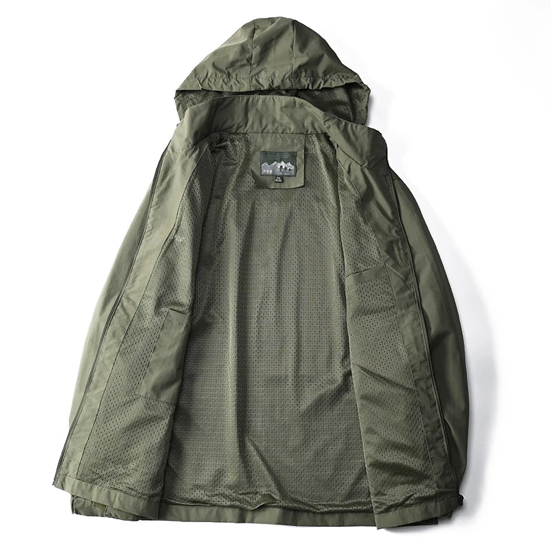 Men's Tactical Waterproof Windbreaker Jacket