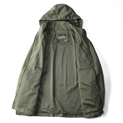 Men's Tactical Waterproof Windbreaker Jacket