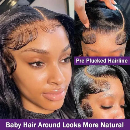 Body Wave Human Hair Glueless Wig 40 42 Inch