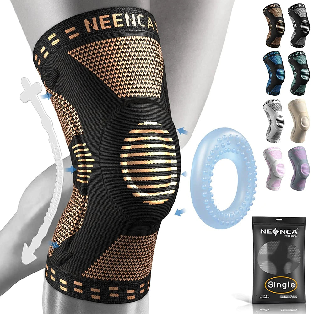 NEENCA Copper Knee Brace with Patella Gel Pad