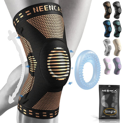 NEENCA Copper Knee Brace with Patella Gel Pad