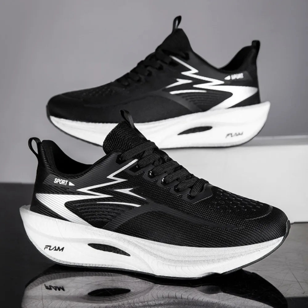 Men's Breathable Mesh Running Sneakers Black