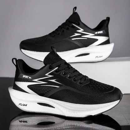 Men's Breathable Mesh Running Sneakers Black