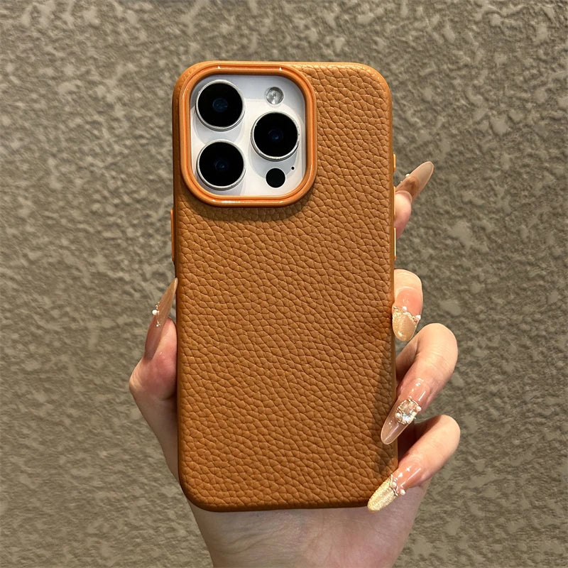 Luxury Lichee Pattern TPU Case for iPhone Pro Max