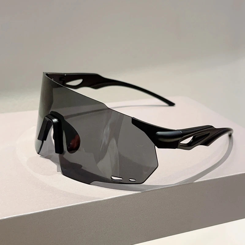 KAMMPT Rimless Oversized Sports Sunglasses