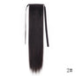 Long Straight Clip-in Ponytail Hair Extension Black