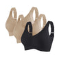3-Pack Women's Push-Up Seamless Bralette M-4XL