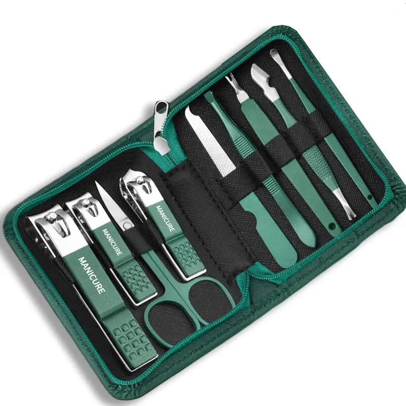 Stainless Steel Nail Care Kit with Travel Case