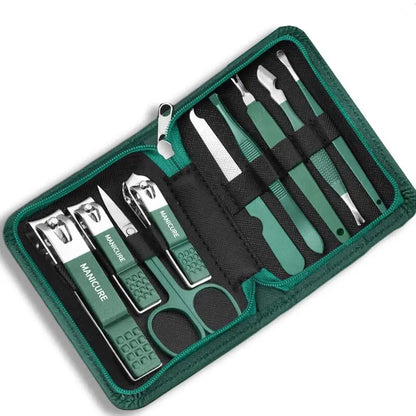 Stainless Steel Nail Care Kit with Travel Case