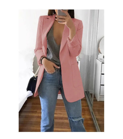 Slim Fit Polo Neck Cardigan Women's Coat