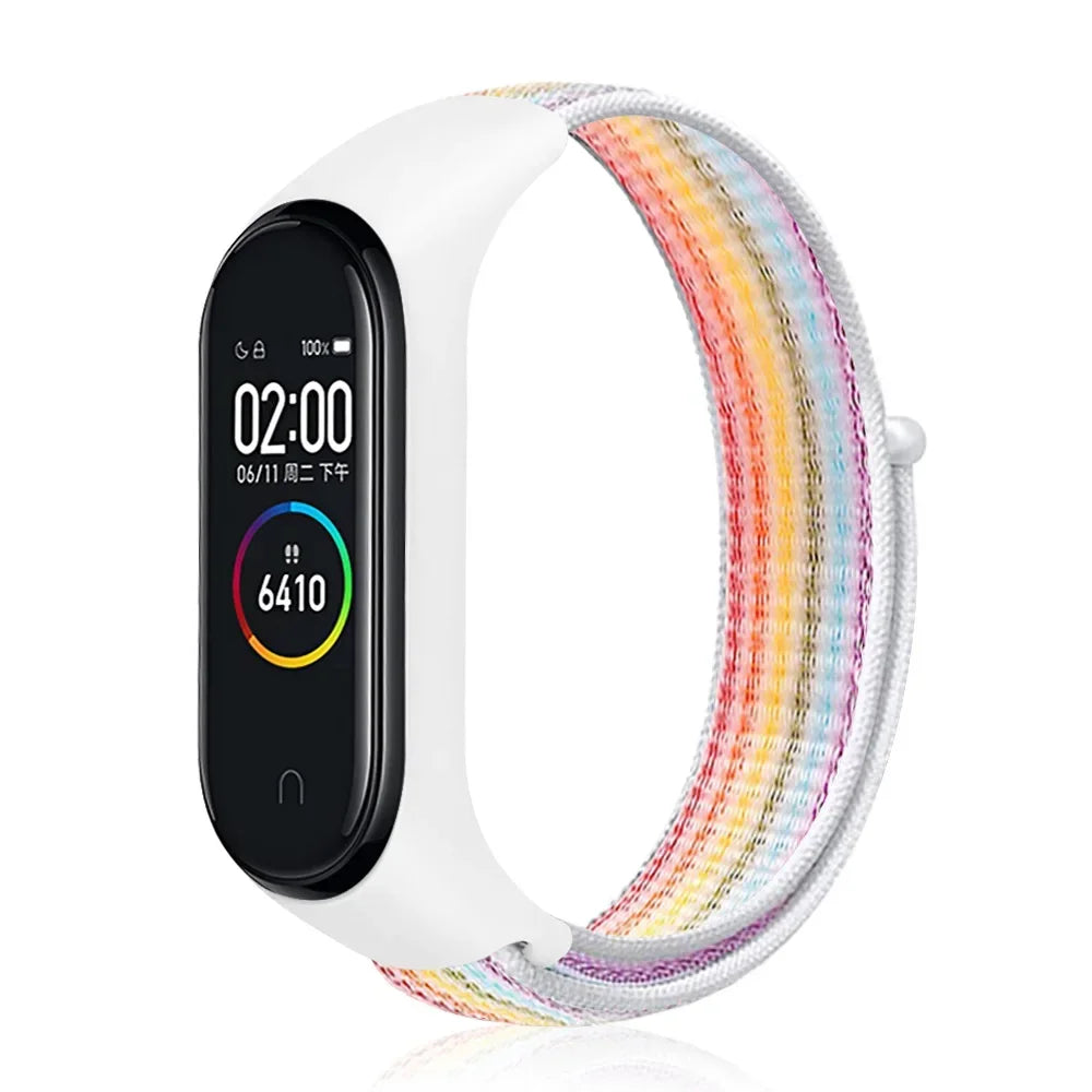 Nylon Adjustable Watchband for Xiaomi Mi Band 3 4 5 6 7