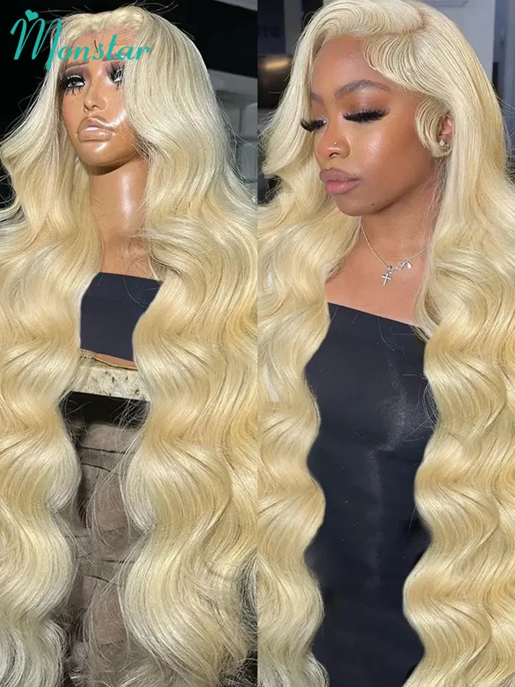 Honey Blonde Body Wave Lace Frontal Wig Brazilian Hair