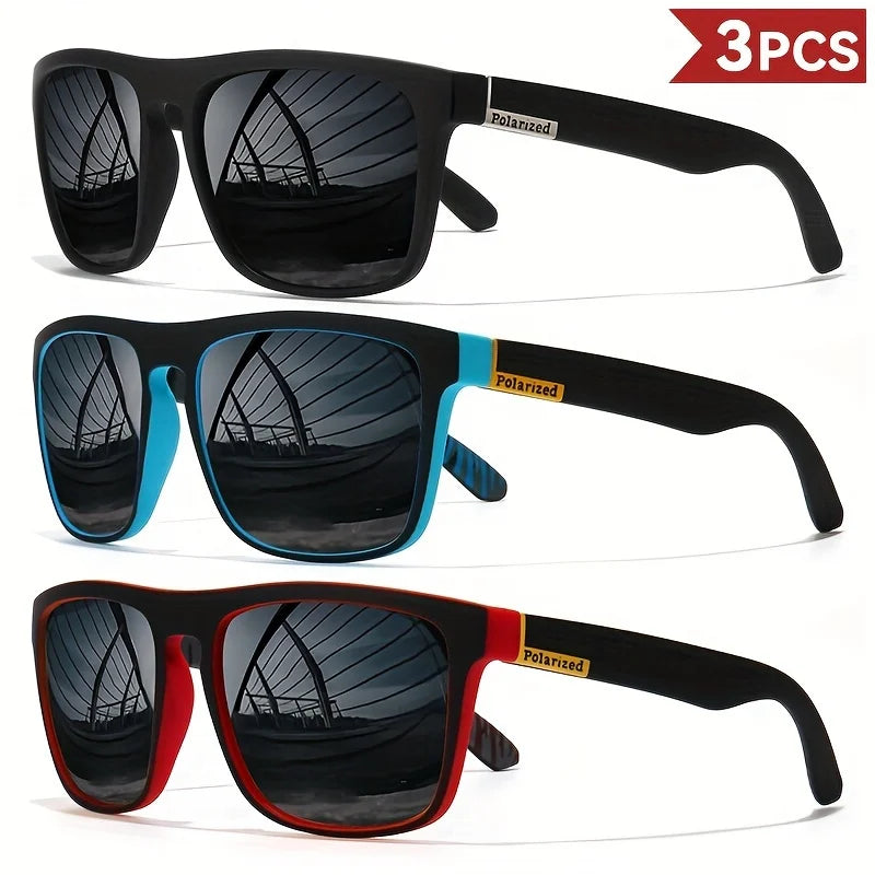 Square Polarized Sunglasses for Men and Women